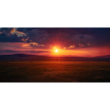 soleil couchant tableau